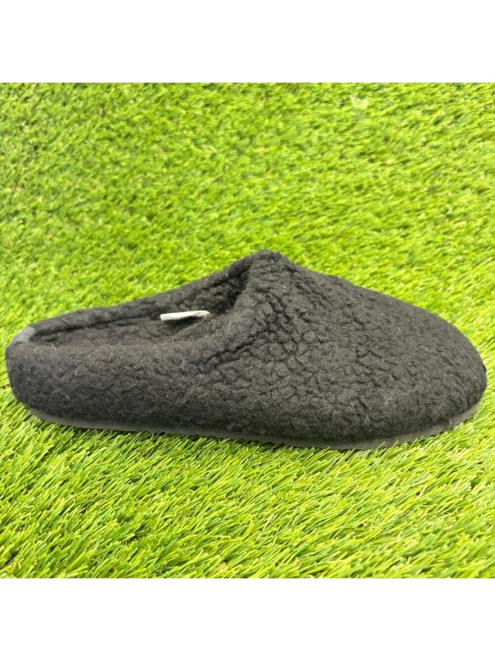 Allbirds Wool Slipper Fluff Womens Size 7.5 Black Casual Slip On Mule Shoes